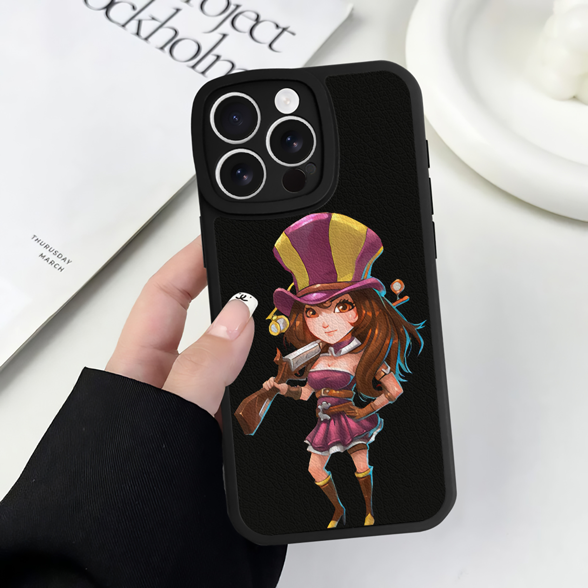 リーグ・オブ・レジェンド League of Legends LOL 【iPhone 16シリーズ対応】シリコンスマホケース（レザー調） 材質：シリコン
